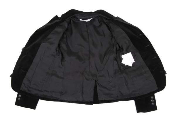 COMME des GARCONS Frill Decorated Velvet Jacket K-168597_014
