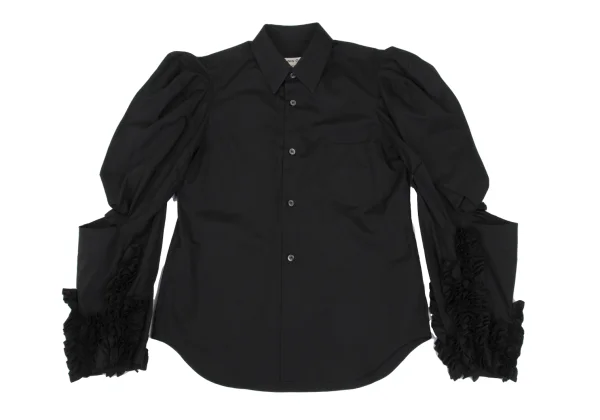 COMME des GARCONS Open Sleeves Cotton Frill Blouse K-168598_002