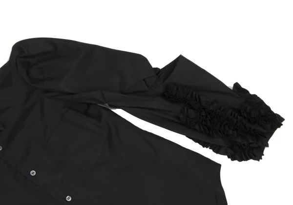 COMME des GARCONS Open Sleeves Cotton Frill Blouse K-168598_008