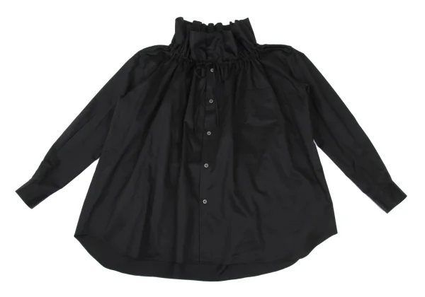COMME des GARCONS Cotton Gather Neck Blouse K-168599_002