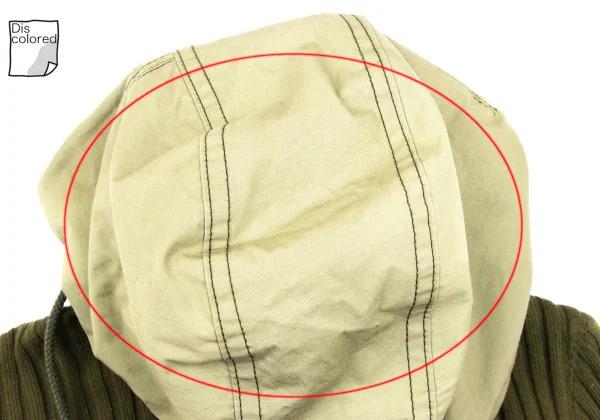 JUNYA WATANABE COMME des GARCONS Different Material Hooded Rib Knit Sweater K-168600_006