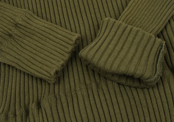 JUNYA WATANABE COMME des GARCONS Different Material Hooded Rib Knit Sweater K-168600_013