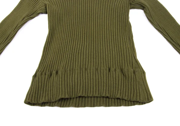 JUNYA WATANABE COMME des GARCONS Different Material Hooded Rib Knit Sweater K-168600_014