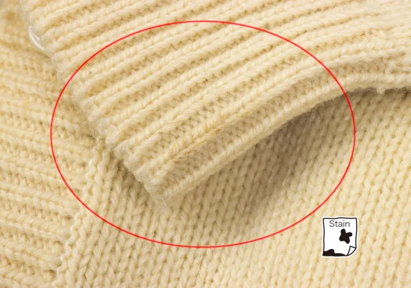 tricot COMME des GARCONS Fringe Neck Wool Knit Cardigan K-168601_008