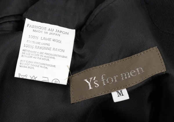 Y's for men Wool 3B Notch Lapel Jacket K-168602_018
