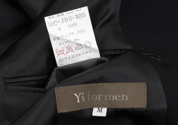 Y's for men Wool 3B Notch Lapel Jacket K-168602_019