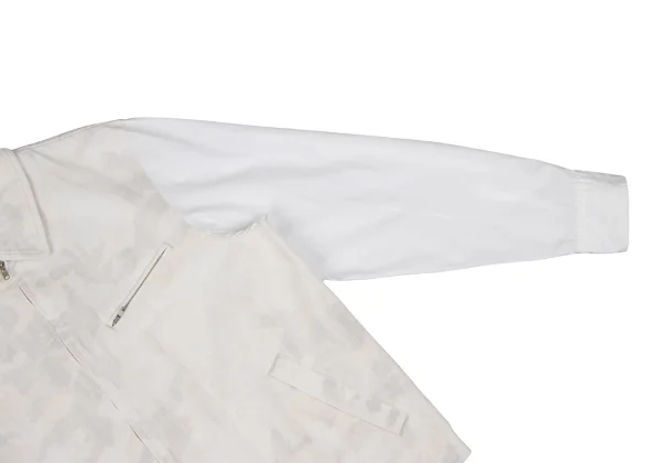 COMME des GARCONS HOMME PLUS Shirt Switching Camouflage Zip-up Blouson K-168603_006