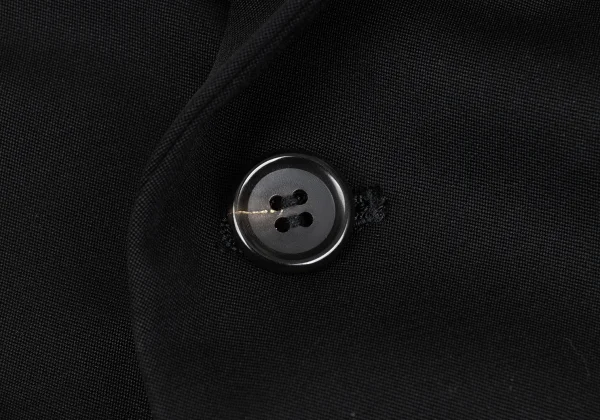 Yohji Yamamoto NOIR Wool Gabardine Fly Front Jacket K-168604_006