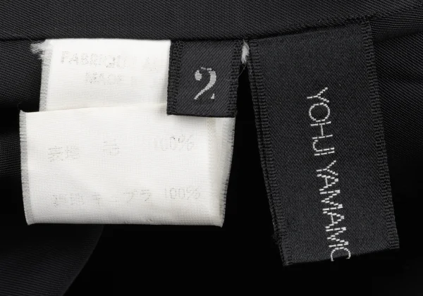 Yohji Yamamoto NOIR Wool Gabardine Fly Front Jacket K-168604_020