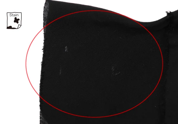 Yohji Yamamoto FEMME Tencel Cutting Sleeve Blouse K-168606_004