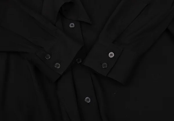 Yohji Yamamoto FEMME Tencel Cutting Sleeve Blouse K-168606_010