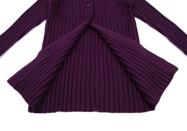 K OF KRIZIA Wool Rib Knit Cardigan K-168609_009