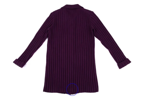 K OF KRIZIA Wool Rib Knit Cardigan K-168609_010