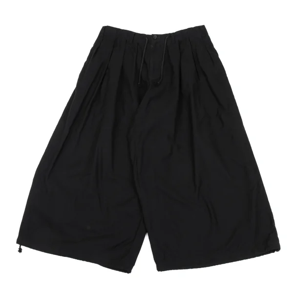 S'YTE Cotton Tuck Design Hem Drawstring Wide Balloon Pants Black 3 K-168612_001