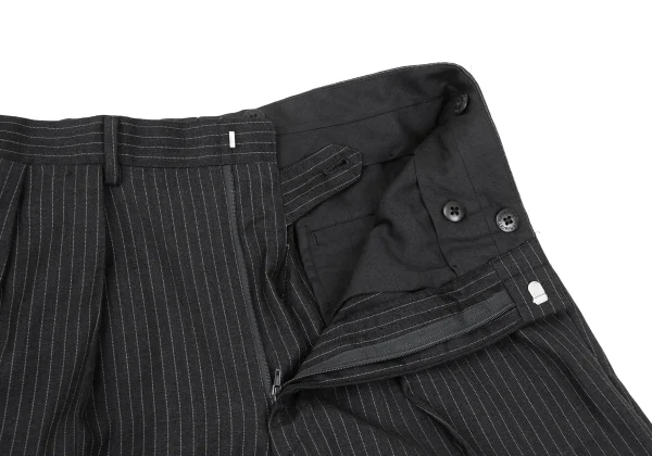 Unbranded Wool Pinstripe Tuck Pants K-168613_004