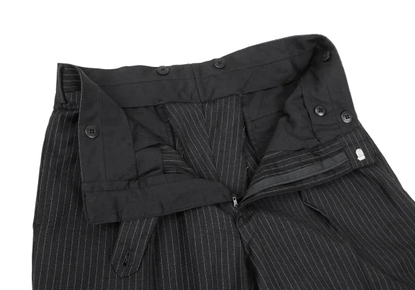 Unbranded Wool Pinstripe Tuck Pants K-168613_005