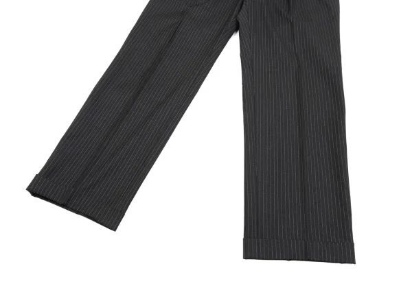 Unbranded Wool Pinstripe Tuck Pants K-168613_006