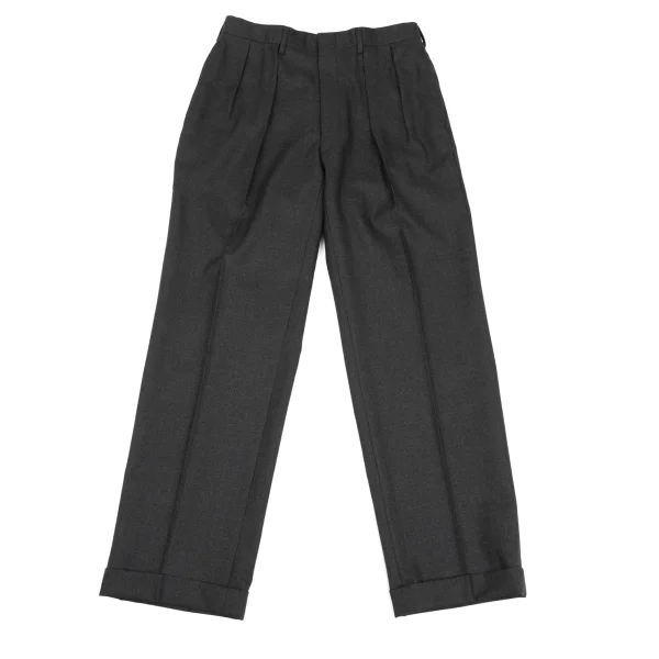 Unbranded Wool Tuck Pants Grey S-M K-168614_001