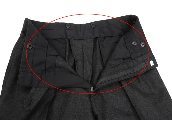 Unbranded Wool Tuck Pants K-168614_005