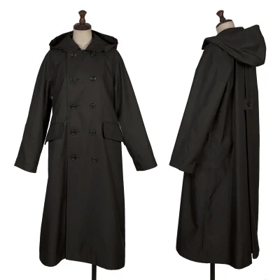 tao Cotton Poly Detachable Hooded Round-collar Double Coat