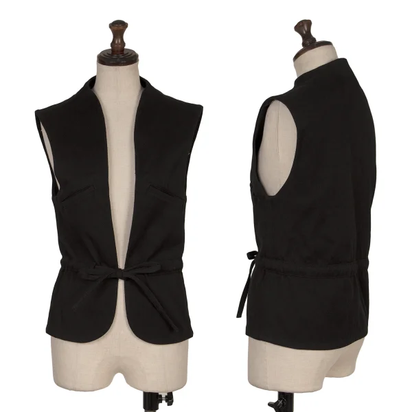 LIMI feu Cotton Drawstring Vest Black S K-168619_001