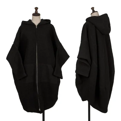 LIMI feu Wool Poly Boucle Long Zip Hoodie