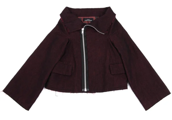 tricot COMME des GARCONS Wool Fulling Dot Lining Cutting Jacket K-168624_002