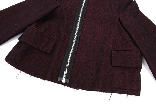 tricot COMME des GARCONS Wool Fulling Dot Lining Cutting Jacket K-168624_010