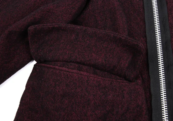 tricot COMME des GARCONS Wool Fulling Dot Lining Cutting Jacket K-168624_011