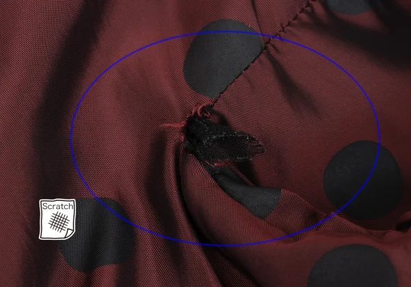 tricot COMME des GARCONS Wool Fulling Dot Lining Cutting Jacket K-168624_016