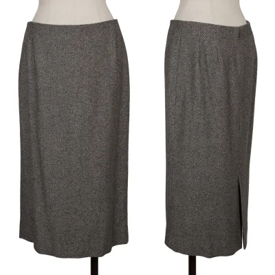yoshie inaba Birdseye Weave Cashmere Skirt
