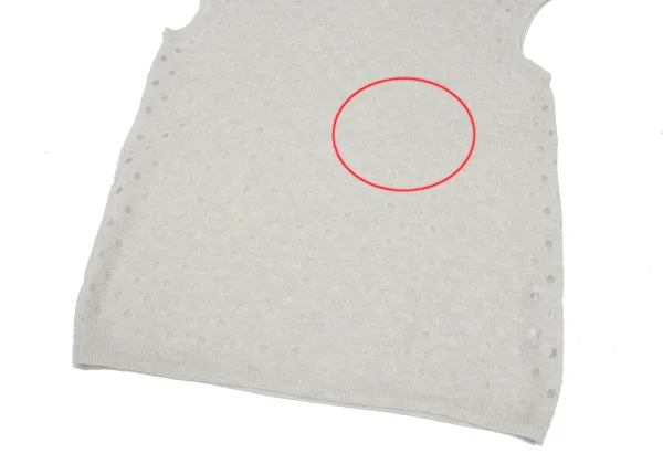 L'EQUIPE YOSHIE INABA Sheer Polka Dot Sleeveless Knit Top K-168629_005