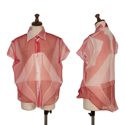Y's Fold Printed See-through Shirt