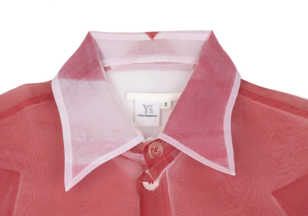 Y's Fold Printed See-through Shirt K-168631_004