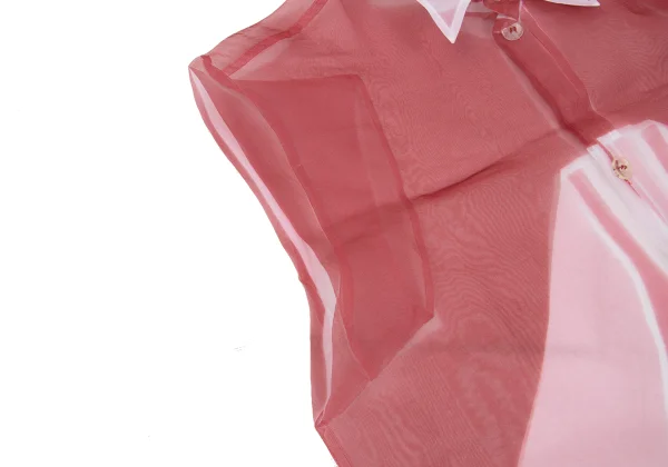 Y's Fold Printed See-through Shirt K-168631_007