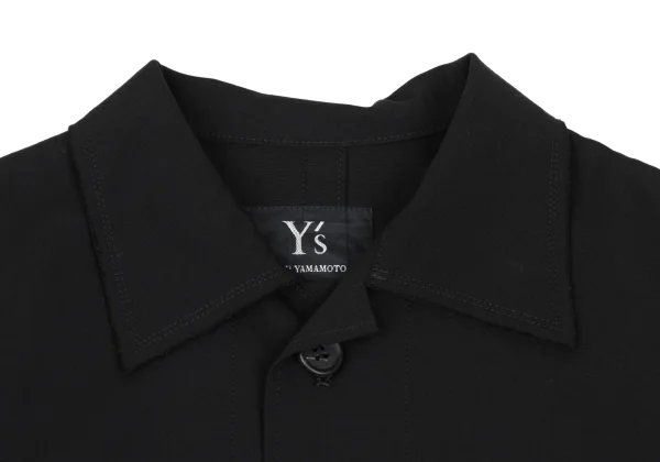 Y's Wool Gabardine Cut Off Jacket K-168633_004