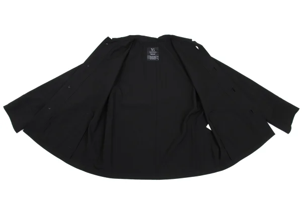 Y's Wool Gabardine Cut Off Jacket K-168633_010