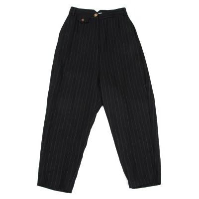 Vivienne Westwood Red Label Wool Pinstripe Dropped Crotch Pants