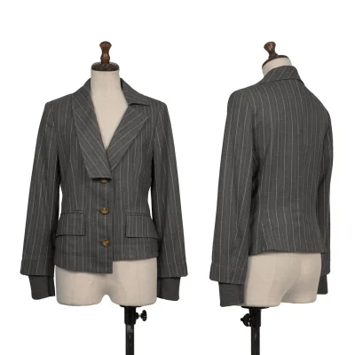 Vivienne Westwood Red Label Pinstripe Ribbed Docking Jacket