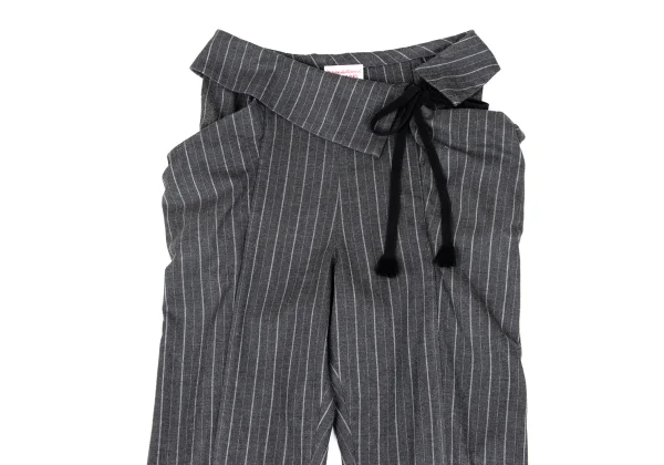 ヴィヴィアンウエストウッド レッドレーベルVivienne Westwood Red Label ピンストライプポケットデザインパンツ グレー2 K-168640_002