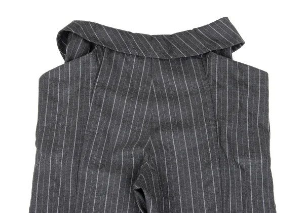 ヴィヴィアンウエストウッド レッドレーベルVivienne Westwood Red Label ピンストライプポケットデザインパンツ グレー2 K-168640_011