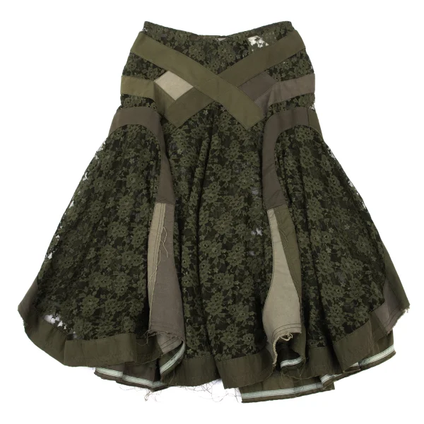 JUNYA WATANABE COMME des GARCONS Floral Lace Flared Skirt K-168642_002