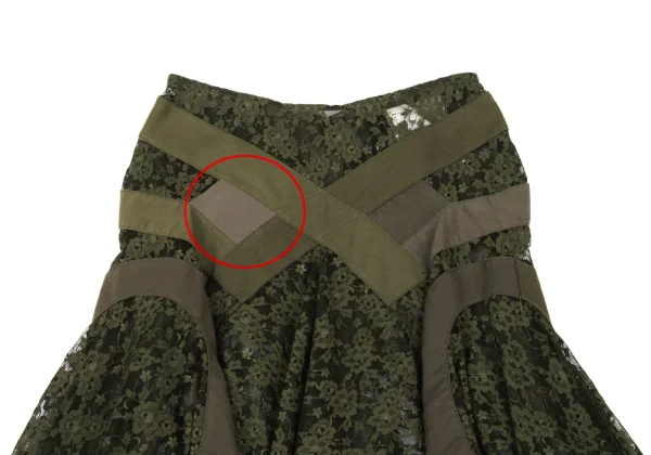 JUNYA WATANABE COMME des GARCONS Floral Lace Flared Skirt K-168642_003