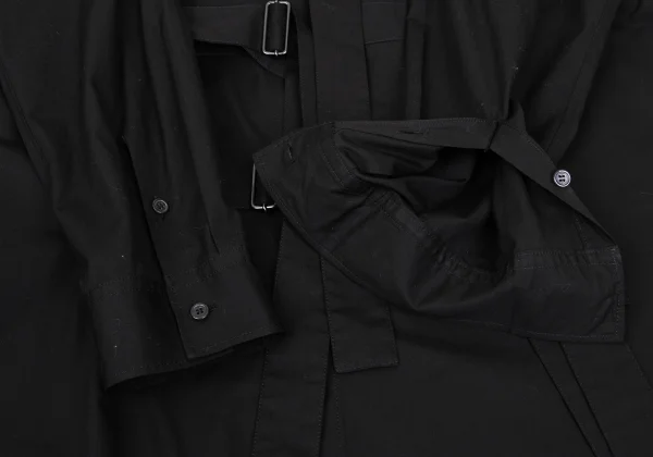 B Yohji Yamamoto Cotton Belt Design Long Shirt K-168644_006