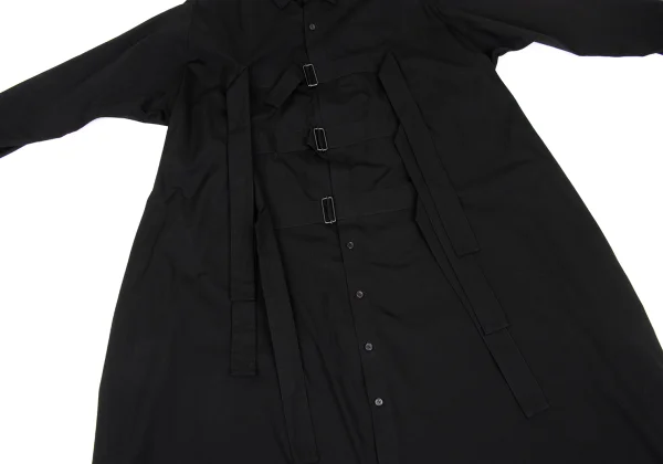 B Yohji Yamamoto Cotton Belt Design Long Shirt K-168644_009