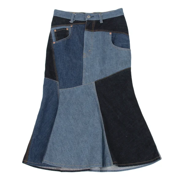 JUNYA WATANABE CAOMME des GARCONS denim Patchwork Denim Skirt K-168646_002
