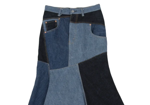 JUNYA WATANABE CAOMME des GARCONS denim Patchwork Denim Skirt K-168646_003