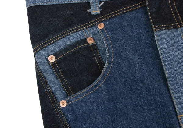 JUNYA WATANABE CAOMME des GARCONS denim Patchwork Denim Skirt K-168646_006