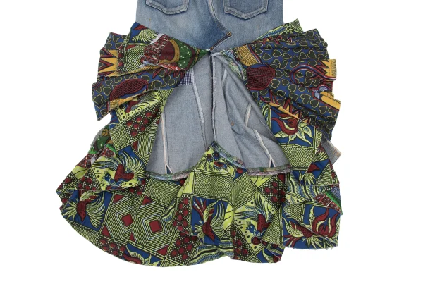 JUNYA WATANABE COMME des GARCONS Hem Animal Print Denim Mermaid Skirt K-168647_018