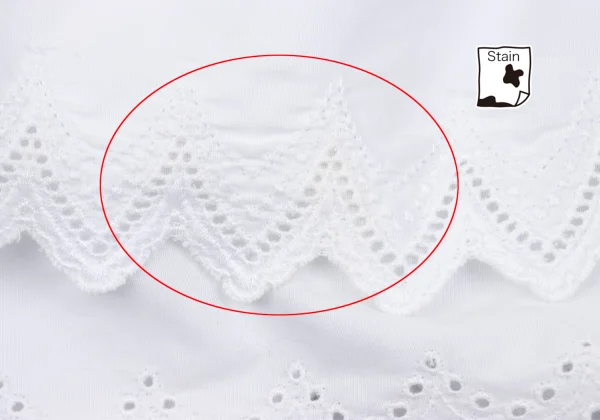 JUNYA WATANABE COMME des GARCONS Embroidered Lace Tiered Denim Skirt K-168648_009